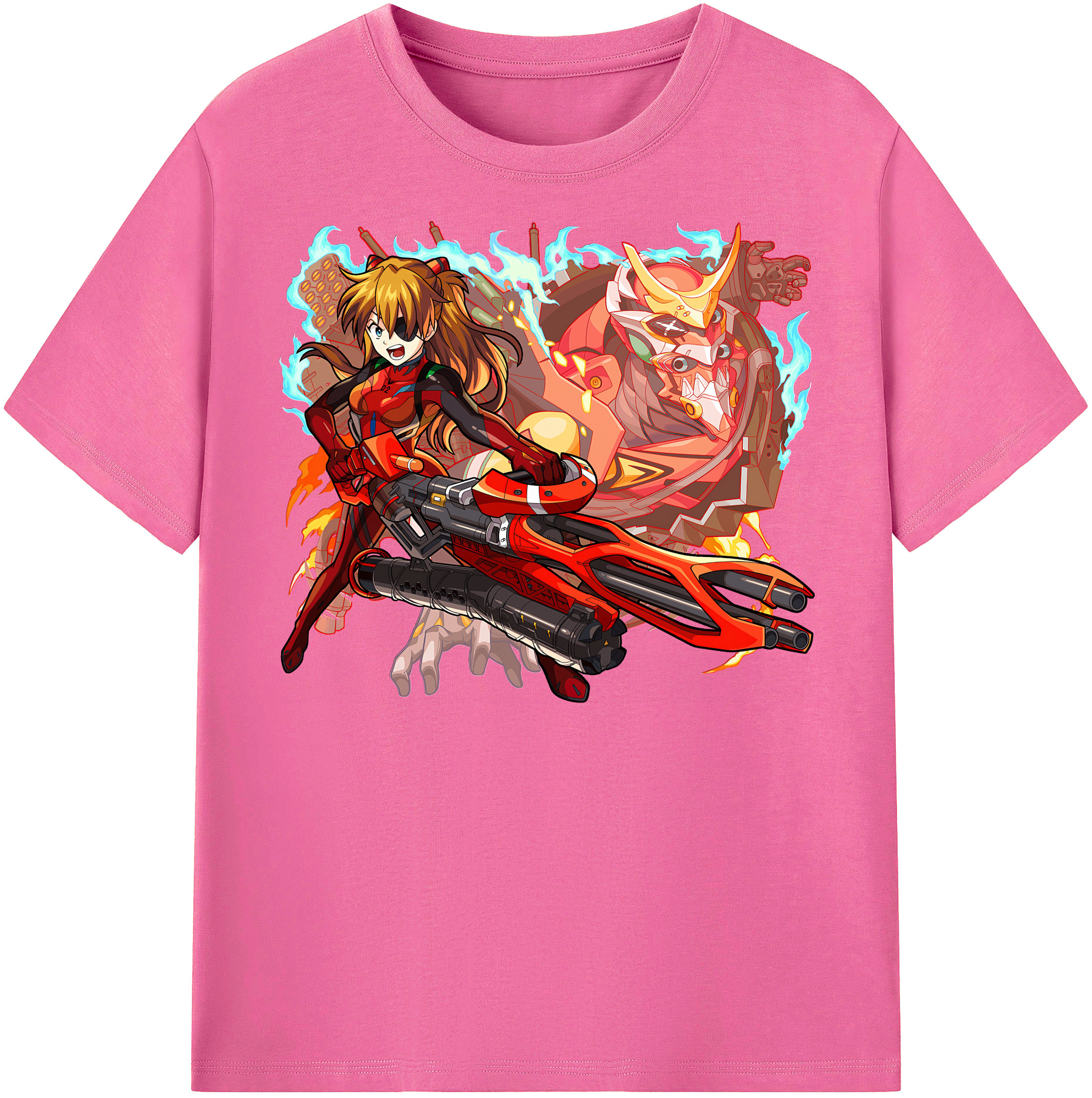 （画像用） EVA 新世紀エヴァンゲリオン レディースカジュアルプリントTシャツ（綿100％）